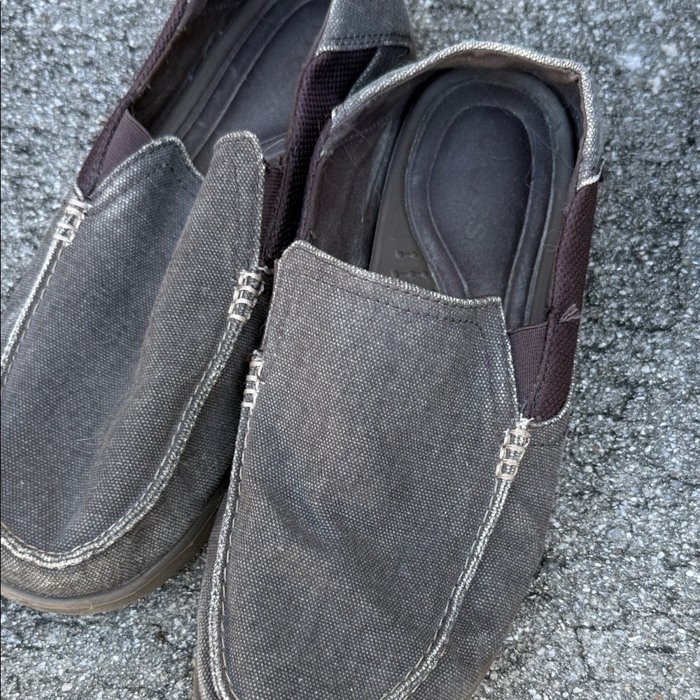 CROCS Men's Gray Slip-On Loafers